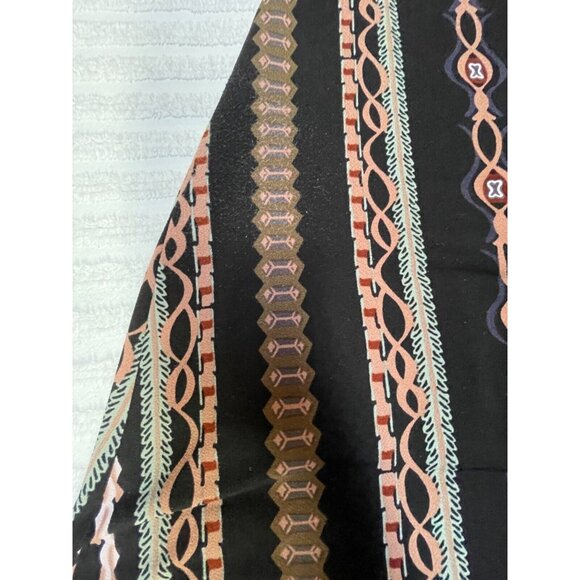 Free People Womens Stella Black Print Long Sleeve Mini Dress Mock Neck Rayon - Picture 9 of 9